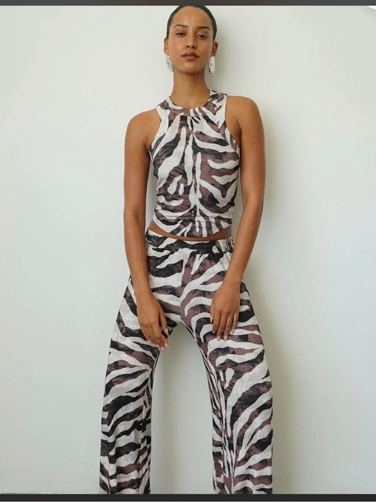 LNA Pants - LNA Safari Ribbed Set - Tank and Bottoms NWT Size Small